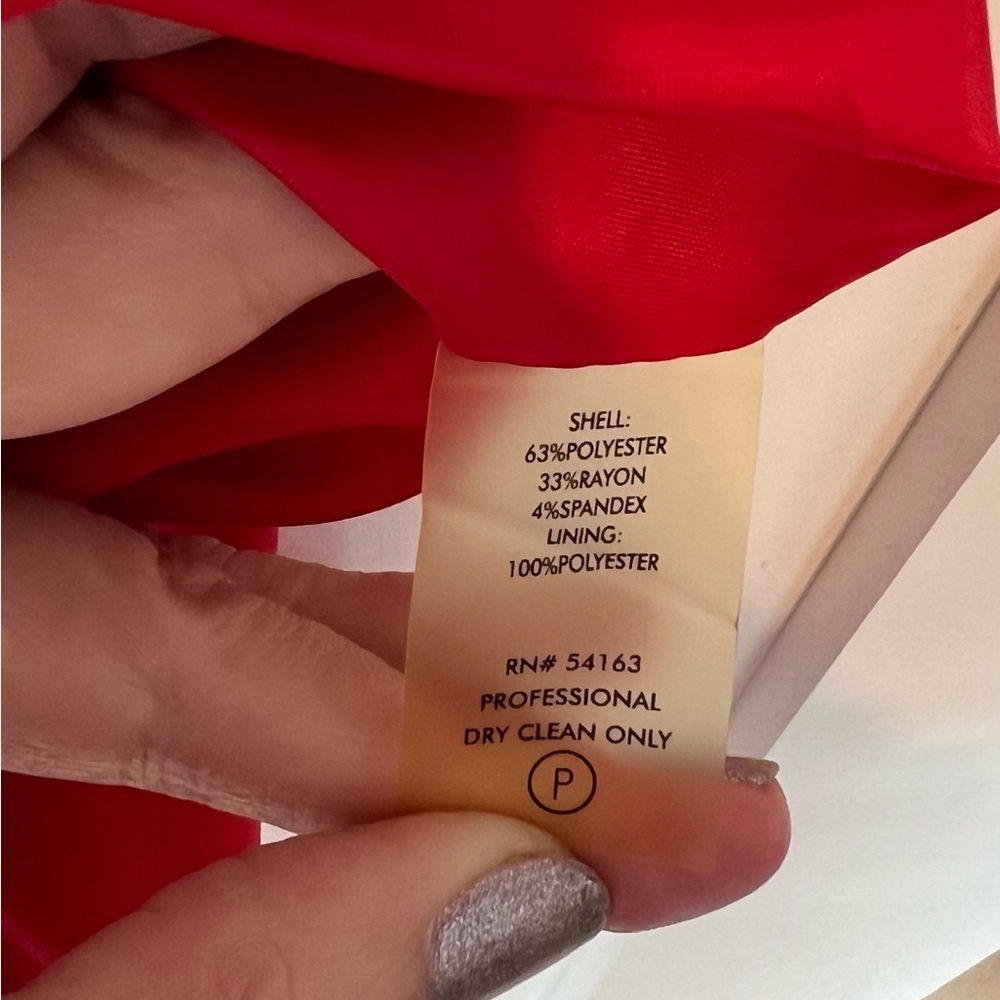 Calvin Klein Red Fit and Flare dress. Size 10 - Picture 7 of 7